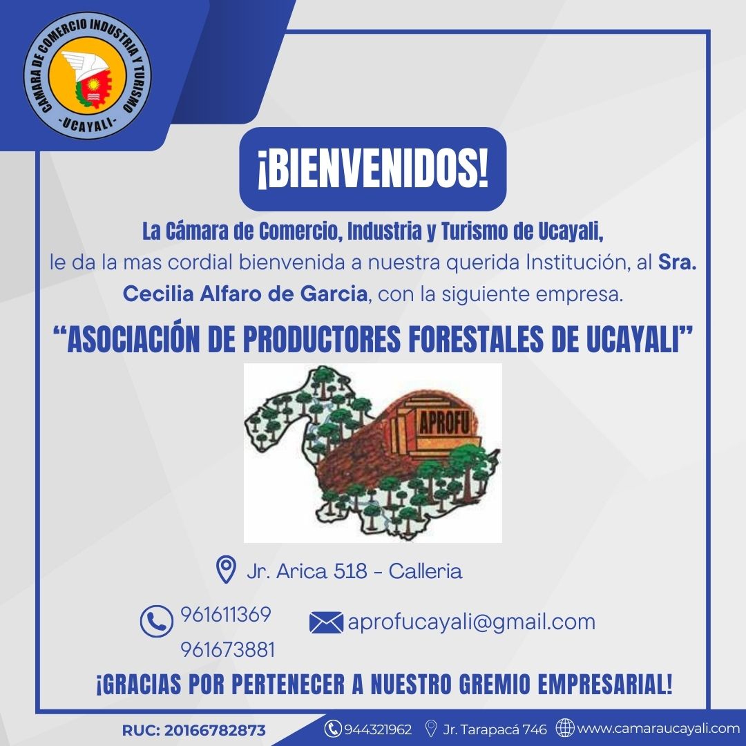 BIENVENIDA A NUESTRO NUEVO SOCIO APROFU